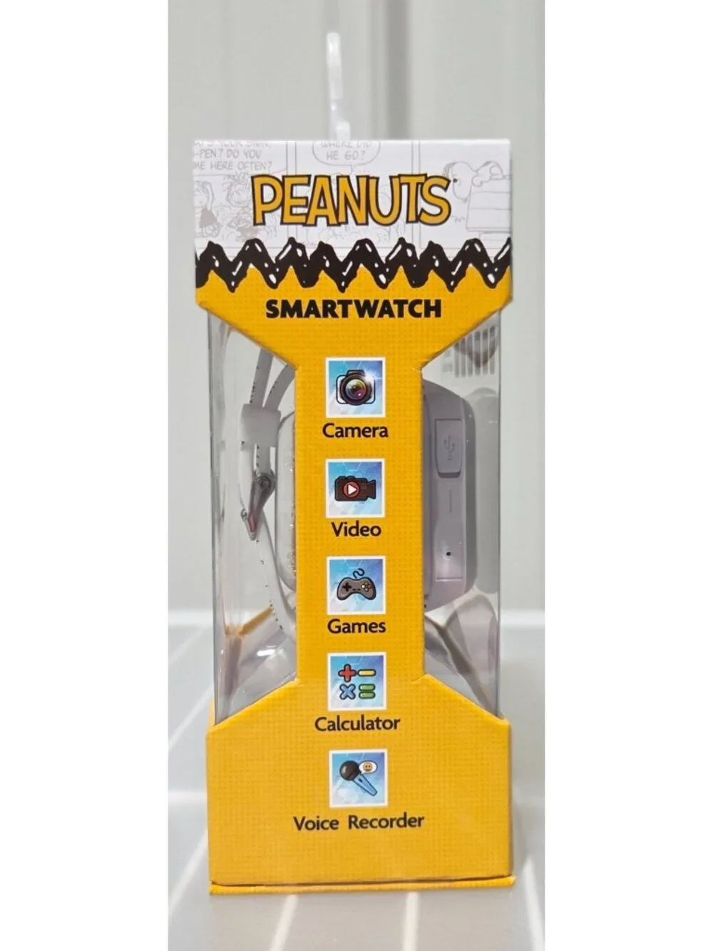 Peanuts Touchscreen Kids' Smart Watch w/ Silicone Strap Multifunction & 6 Games